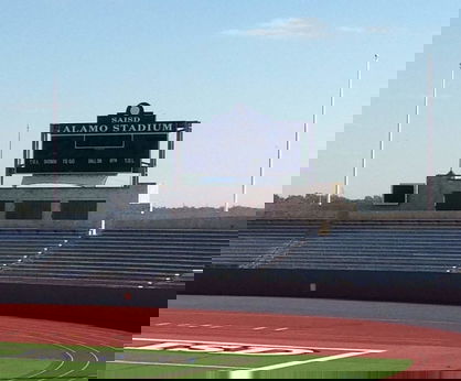Alamo Stadium Flagpoles
