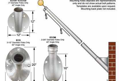 Aluminum Outrigger Flagpoles Aluminum Outrigger Flagpoles