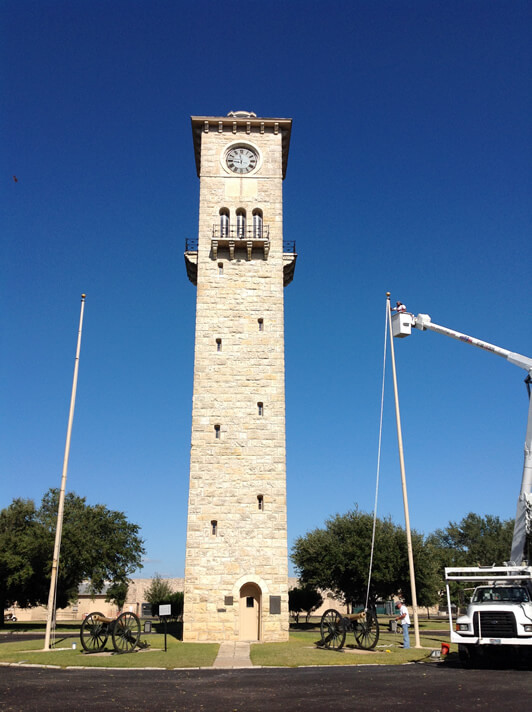 Fort Sam Houston Flagpole Repair